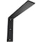 Ekena Millwork Countertop Support Steel Heavy Duty Bracket, Powder Coated Black 2 1/2"W x 14"D x 10"H BKTM02X14X10CSPBL - alternate 1